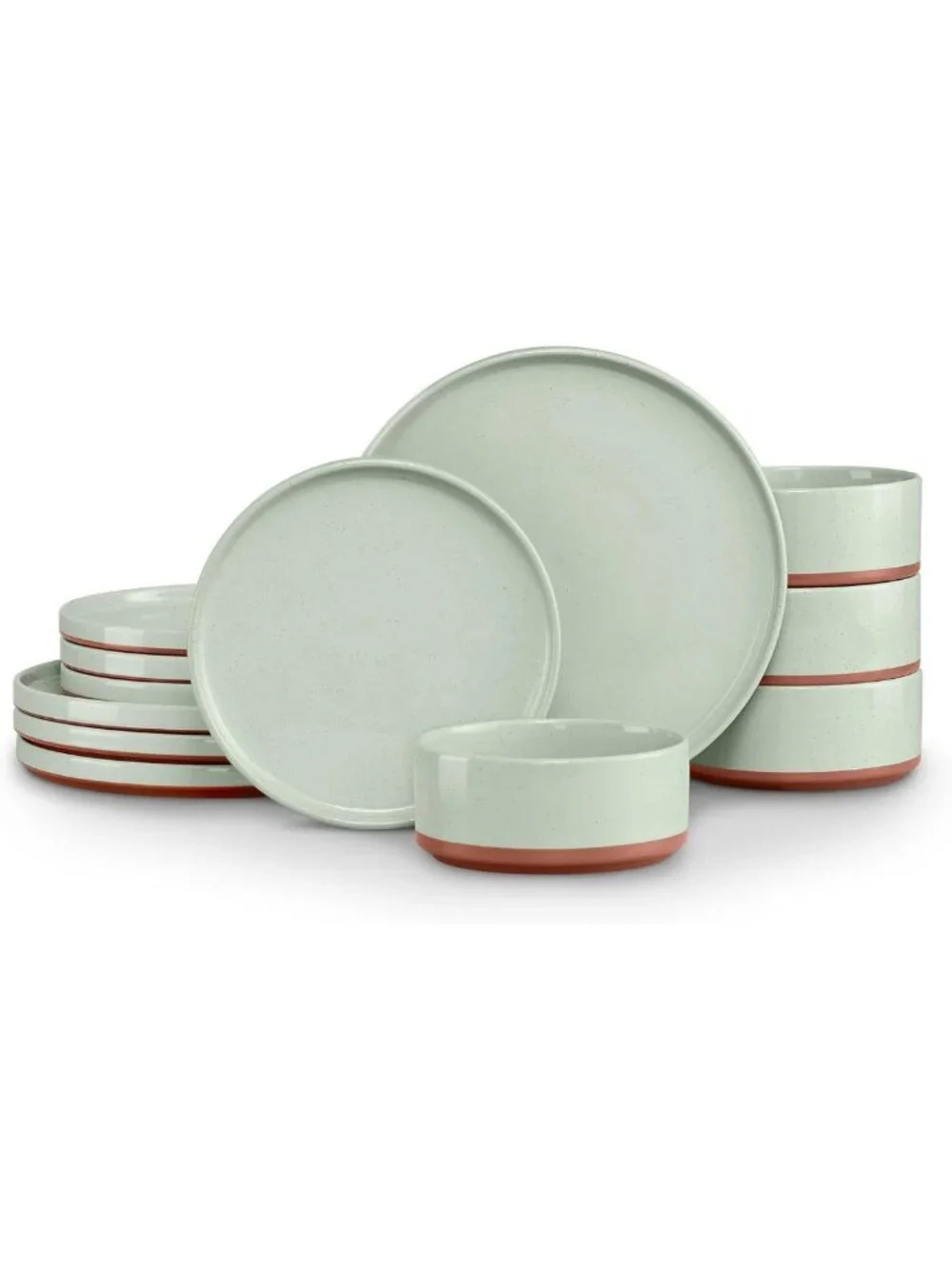 Modern 12-Piece Stoneware Dinnerware Set for 4 | Stylish & Durable Tableware